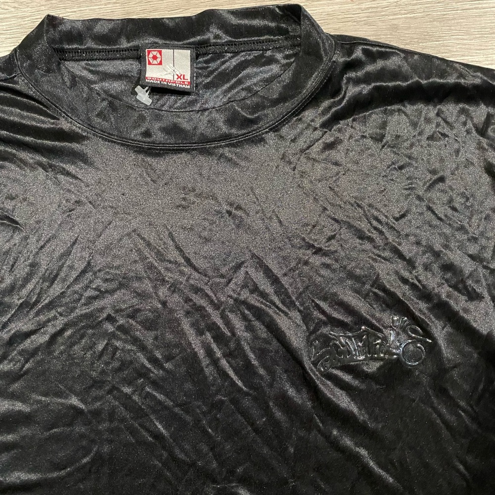 South Pole Y2K Shirt Men XL Black W/ Logo Baggy Stretch Short Sleeve Tee Hip Hop - Picture 4 of 7